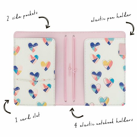 Pukka Pads A6 Notebook and Passport Holder, Ballerina Pink 9361-CD